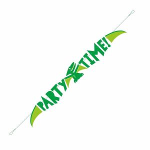 Party Favours |   Dinosaur "Party Time" Banner 1.5M (4.92′) Party Favours Party Favours