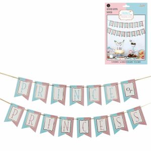 Party Favours |   Gender Reveal Bunting Prince Or Princess 5M Party Favours Party Favours