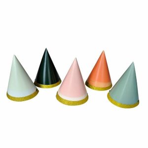 Party Favours |   Gold Glitter Edging Paper Hats Party Favours Party Favours