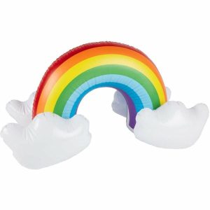 Party Favours |   Inflatable Rainbow, Multi-Coloured Decorations Decorations