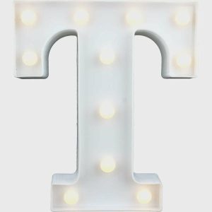 Party Favours |   Led Letter Light T Decorations Decorations