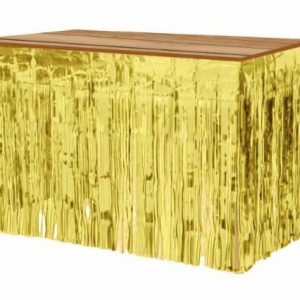 Party Favours |   Metallic Table Skirt 74Cm X 4M (Gold) Party Favours Party Favours