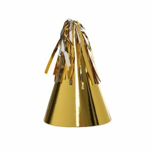 Party Favours |   Party Hat With Tassel Topper Metallic Gold 10Pk Party Favours Party Favours