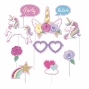 Party Favours |   Photo Booth Prop 10Pk Unicorn Party Favours Party Favours