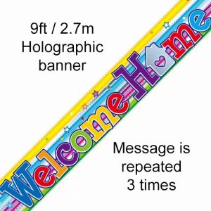 Party Favours |   Welcome Home Swirl Banner 2.7M P1 Party Favours Party Favours