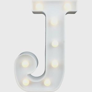 Party Lights |   Led Letter Light J Decorations Decorations