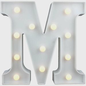 Party Lights |   Led Letter Light M Decorations Decorations