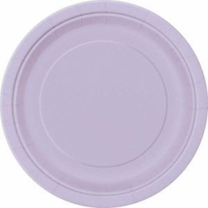 Plates, Bowls & Trays |   Lavender 8 X 18Cm (7") Paper Plates Party Supplies Plates, Bowls & Trays