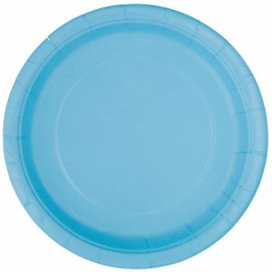 Plates, Bowls & Trays |   Powder Blue 8 X 23Cm (9") Paper Plates Party Supplies Plates, Bowls & Trays