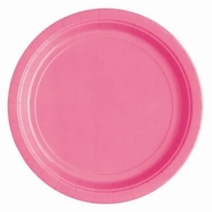 Plates, Bowls & Trays |   16Pk Hot Pink Paper Plates Party Supplies Plates, Bowls & Trays