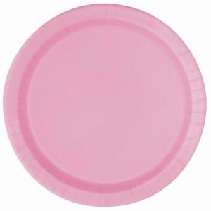 Plates, Bowls & Trays |   16Pk Lovely Pink Paper Plates Party Supplies Plates, Bowls & Trays