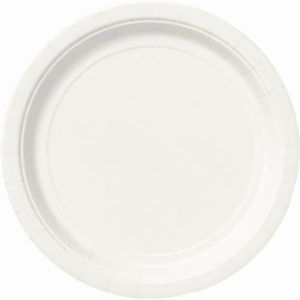 Plates, Bowls & Trays |   20Pk Small White Plates Party Supplies Plates, Bowls & Trays