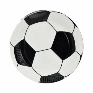 Plates, Bowls & Trays |   8 Soccer Plates 23Cm Party Supplies Plates, Bowls & Trays