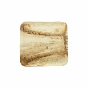 Plates, Bowls & Trays |   Earth Palm Plate (6) – 205X205Mm Party Supplies Plates, Bowls & Trays