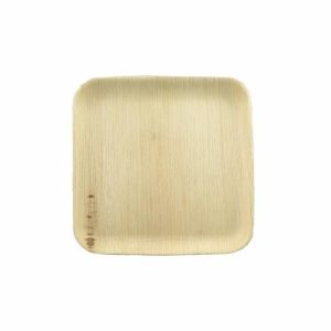 Plates, Bowls & Trays |   Earth Palm Plate (6) – 240X240Mm Party Supplies Plates, Bowls & Trays