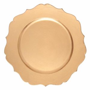 Plates, Bowls & Trays |   Gold Charger Plate 33Cm Party Supplies Plates, Bowls & Trays