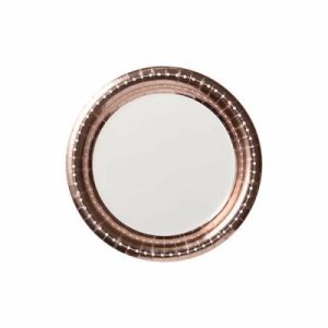 Plates, Bowls & Trays |   Paper Plate 18Cm Pk10 Rose Gold Party Supplies Plates, Bowls & Trays