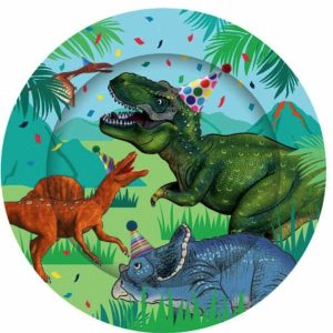 Plates, Bowls & Trays |   Plates 8Pk Dinosaur Party Supplies Plates, Bowls & Trays