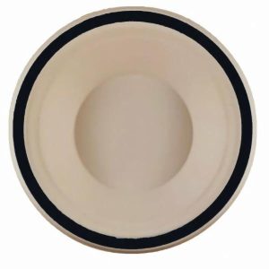 Plates, Bowls & Trays |   Sugarcane Bowls 160Mm Black P10X10 Party Supplies Plates, Bowls & Trays