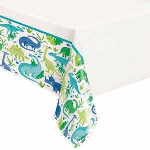 Table Covers |   Dinosaur Printed Tablecover 137Cm X 213Cm (54" X 84") Party Supplies Table Covers