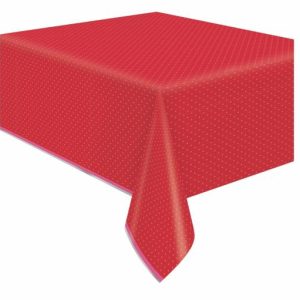 Table Covers |   Red & Pink Valentine Printed Foil Tablecover 137Cm X 213Cm (54" X 84") Party Supplies Table Covers