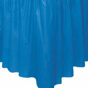 Table Covers |   Royal Blue Plastic Tableskirt 73Cm X 4.3M (29" X 14′) Party Supplies Table Covers