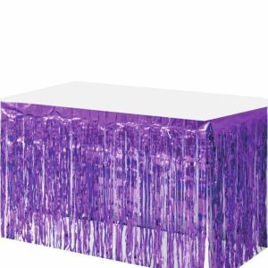 Table Covers |   Table Skirt – Purple Party Supplies Table Covers