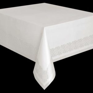 Table Covers |   White Paper Poly Rectangle Tablecover 1.37M X 2.74M (54" X 108") Party Supplies Table Covers