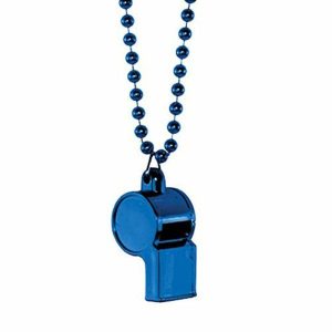 Party Favours |   Beaded Whistle On Chain Necklace – Blue Party Favours Party Favours