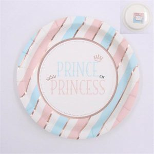 Plates, Bowls & Trays |   23Cm Gender Reveal Plates Party Supplies Plates, Bowls & Trays