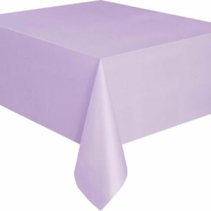 Table Covers |   Lavender Meteor Plastic Tablecover Rectangle 137Cm X 274Cm (54" X 108") Party Supplies Table Covers