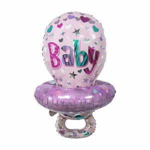 Foil Balloons |   Baby Pink Foil Balloon – Non Inflated Balloons Foil Balloons