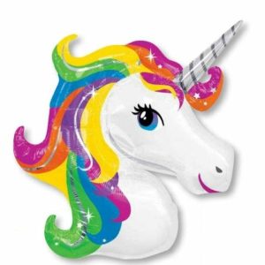 Foil Balloons |   Supershape Rainbow Unicorn Balloons Foil Balloons